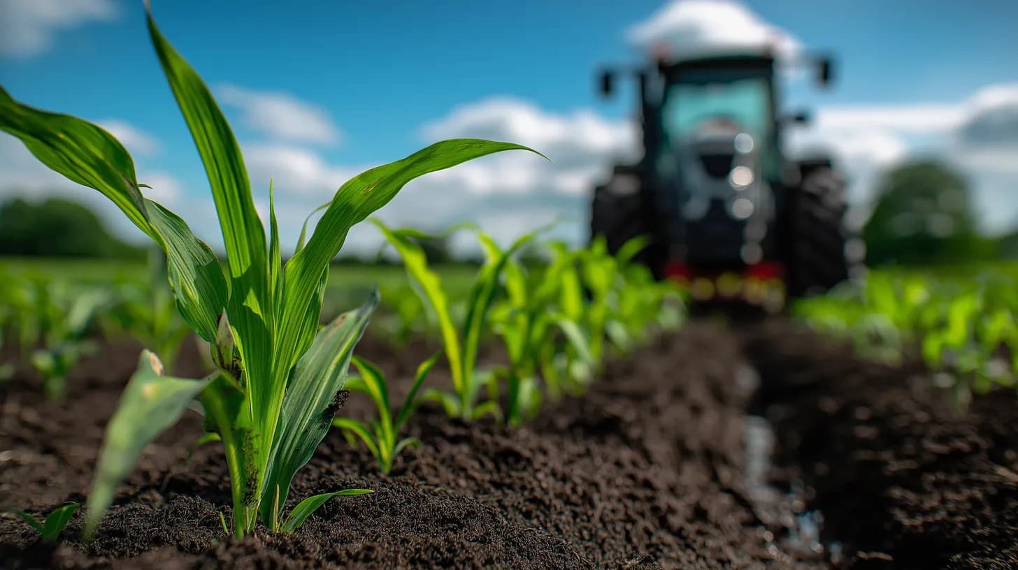 A corporate farming field.